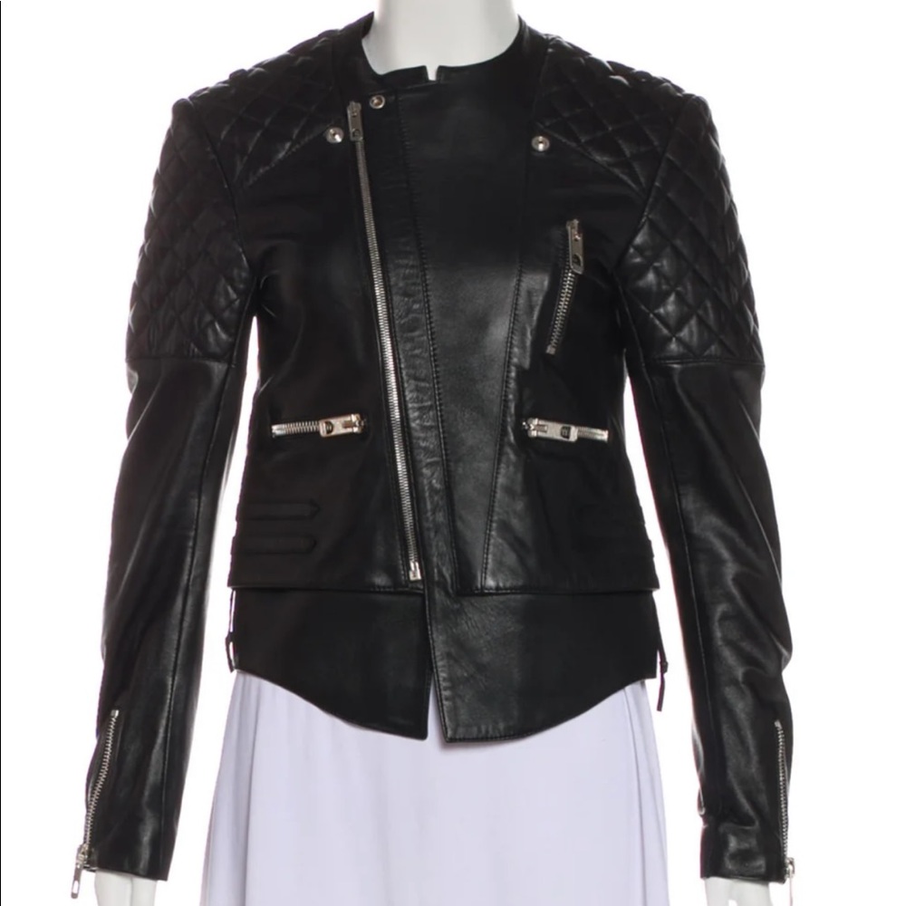 Balenciaga Leather Moto Jacket